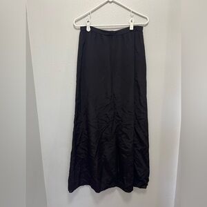 Emporio Armani Black Rayon Fluid Maxi Skirt | Made in Italy | IT 40 / US 4-6